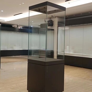 定制博物館展柜立柜文物展示柜平柜電動平移靠墻通柜