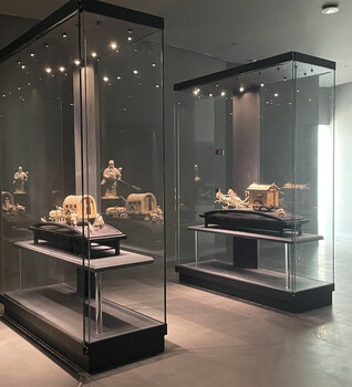博物館液壓展示柜沿墻柜博物館展示柜龕柜