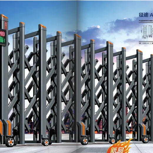 南京财门麒麟电动伸缩门，厂家，自动伸缩门，支持定制