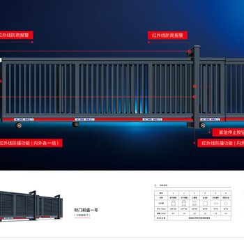 江苏省南京市栖霞区电动伸缩门平移门分段大门