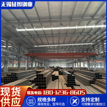 浦东Q355B方管厂家钢结构用220x180x16定尺全尺寸标注