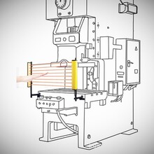 井禾大型液压光电保护装置冲床光电保护器冲压机械护手折弯机电子眼切纸机下知点感应