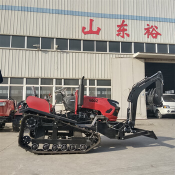 多功能履帶拖拉機加裝工程鏟履帶拖拉機農田履帶旋耕機