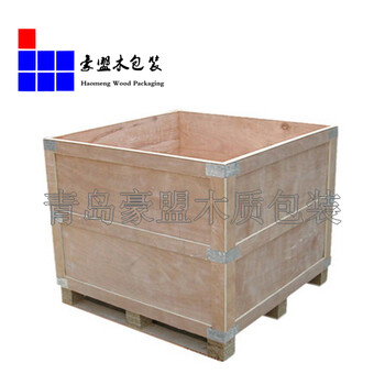 出口免熏蒸包裝箱青島木箱生產廠家上門測量大型機械設備打包裝