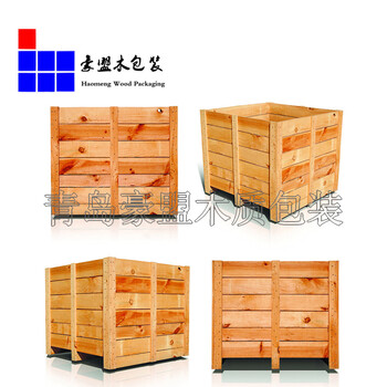 出口免熏蒸包裝箱青島木箱生產廠家上門測量大型機械設備打包裝