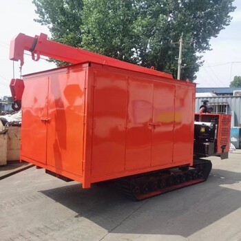 150KW履帶式移動(dòng)焊接車橡膠鏈軌移動(dòng)電站作業(yè)平臺(tái)