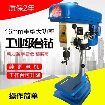 工业级家用台钻16MM全控及220V380V多功能台式750W550W台钻机