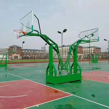 巨丰德体育户外学校篮球架移动式凹箱篮球架子加工定制
