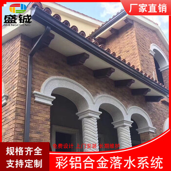 九江市铝合金檐槽外墙金属雨水管来厂考察