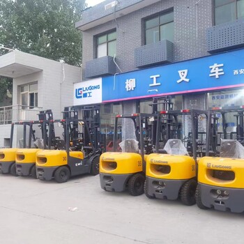 陜西西安高陵3-16噸柴油叉車出租，附近叉車卸貨，叉車包月租賃