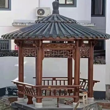 惠州防腐木批發(fā)古建涼亭，長廊，木屋，木塑棧道，竹木地板，風車