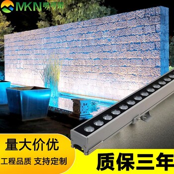 河道景觀亮化線條燈戶外全彩輪廓燈明可諾外控dmx512洗墻燈