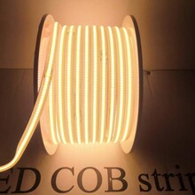 COB高压灯带LED灯条220V橱柜衣柜自粘户外室内装饰2835灯珠线条灯