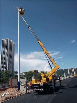 北京朝陽區18米折疊臂云梯車出租