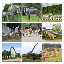 惠州龙翔玻璃钢恐龙雕塑主题公园装饰摆件