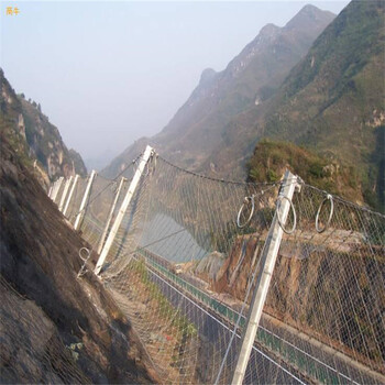 柔性邊坡防護網(wǎng)固土護坡主動網(wǎng)山體滑坡防落石鋼絲繩網(wǎng)