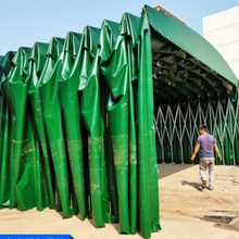 湖北武汉推拉雨棚移动帐篷电动雨棚电动伸缩篷免费测量