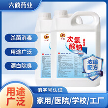 六鶴次氯酸鈉廠家5升25L噸桶含氯消毒貼牌加工圖片