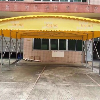 湖北十堰廠家定制倉庫篷電動(dòng)推拉棚移動(dòng)伸縮篷工地建筑篷