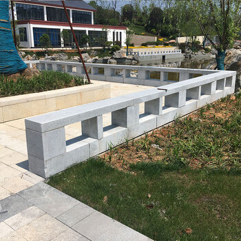 石凳子整石凳子芝麻灰光面坐凳公園休閑石凳子