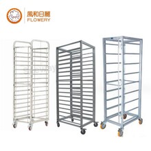 風(fēng)和日麗臺(tái)車18層前后開門商用封閉式烤盤架臺(tái)車鋁型材不銹鋼門店圖片