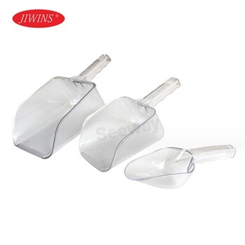 普飛Jiwins透明PC冰鏟奶茶店塑料平底面粉鏟加厚P-040
