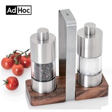 Adhoc雙胡椒研磨器套裝手動胡椒磨粉瓶海鹽花椒調(diào)味料現(xiàn)磨ME01圖片