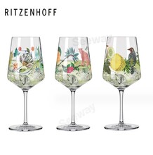 Ritzenhoff鸡尾酒杯图案红酒杯高脚杯图片