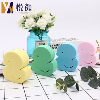 新款卡通pva清潔沐浴海綿超吸水搓澡海綿高密度寶寶搓澡海棉擦