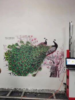 新款工业墙体彩绘3d墙面喷绘机家庭墙体打印机自动装修喷画机智能