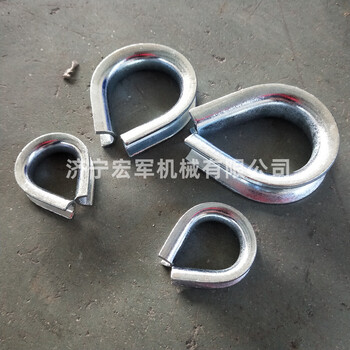 宏軍銷售鋼絲繩套環(huán)電鍍鋅M10歐式套環(huán)不銹鋼雞心環(huán)