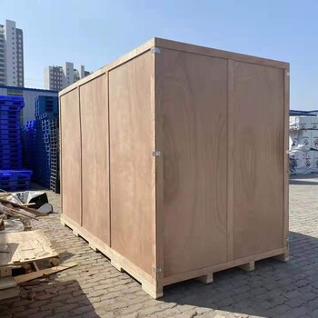定制出口免熏蒸木箱貨物運輸木箱打托纏膜