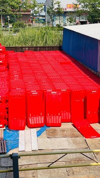 江門全新PE料1米8高欄水馬圍擋注水移動(dòng)路障防撞墩