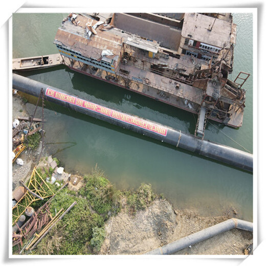 柳州市水下管道对接-水上铺管船