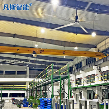武漢工業(yè)大風(fēng)扇廠家車間7.3米大型工業(yè)吊扇覆蓋2千平