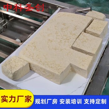 大型全自動(dòng)老豆腐機(jī)生產(chǎn)線，遷安加工豆腐的機(jī)器可定制