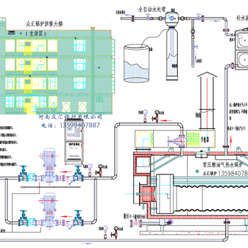 供暖机组燃气真空锅炉中心回燃低氮燃气锅炉意宝燃烧机