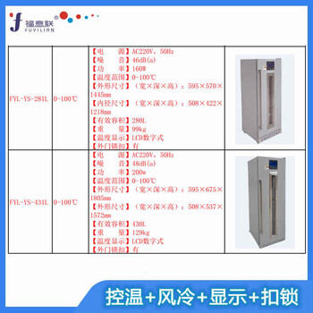 容积150L温度0-100℃医用保温柜