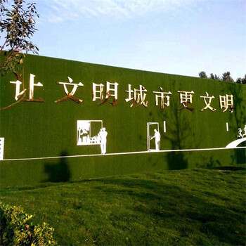 18900针墙体绿化围挡草坪防尘网江川草皮背景墙