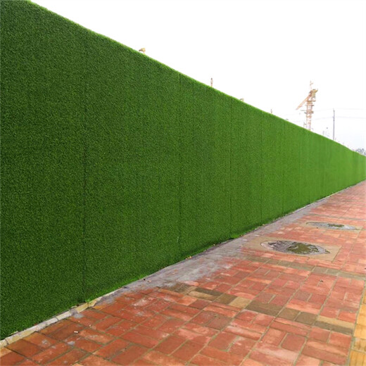 翠绿色1.5厘米工地外墙围挡仿草坪江汉围墙草坪公司