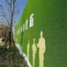 深三色11针工地围墙绿植背景墙永年草坪围墙广告