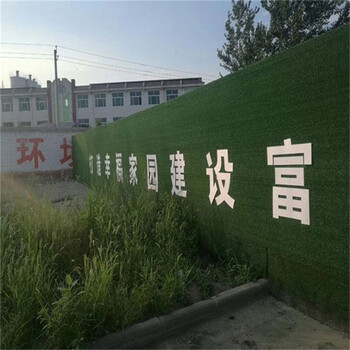 3米寬高圍墻綠化圍擋施工綠草坪辛集用草坪包外墻