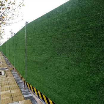 8800磅重外墙绿化围挡人工草皮新抚区工地墙壁假草坪