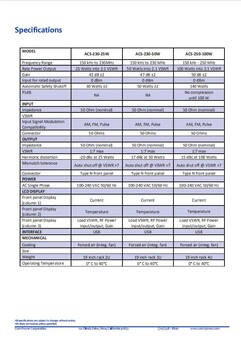 Com-Power功率放大器ACS-250-100W