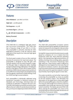 Com-Power前置放大器PAM-118A