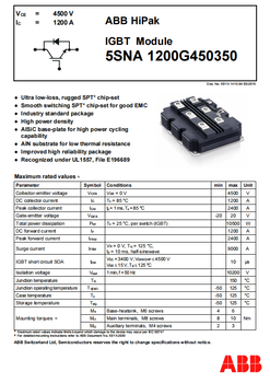 供应5SNA1200G450350