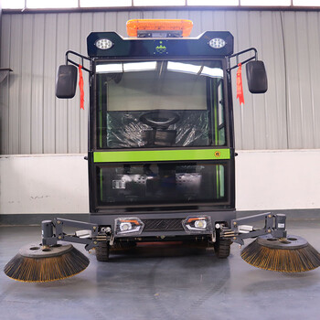 電動(dòng)駕駛式掃地車(chē)倉庫學(xué)校道路駕駛式掃地機全封閉掃地車(chē)