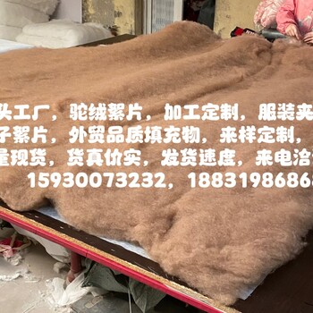 綿羊絨山羊絨駝絨原料和絮片加工定制