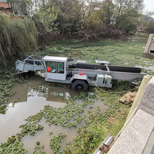 杭州水下植物水浮莲水草收割设备市政环卫中小型浮萍垃圾打捞船