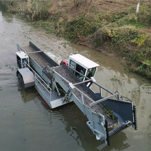 机械打捞水葫芦的装置河道自动水浮莲清理船液压控制芦苇收割船